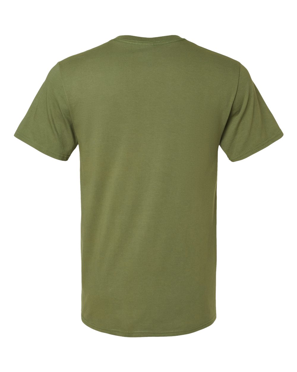 Premium Cotton T-Shirt - Back - B01335123 - Olive Oil