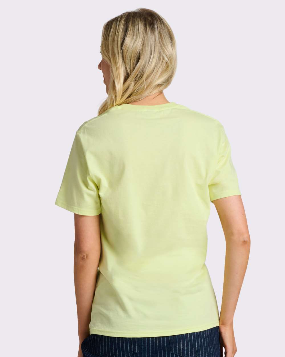 Premium Cotton T-Shirt - OnModelBack - B01335172 - Celery Juice