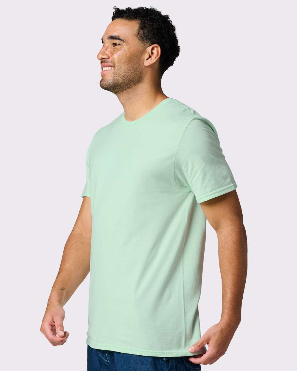Premium Cotton T-Shirt - OnModelSide - B01335112 - Mint To Be