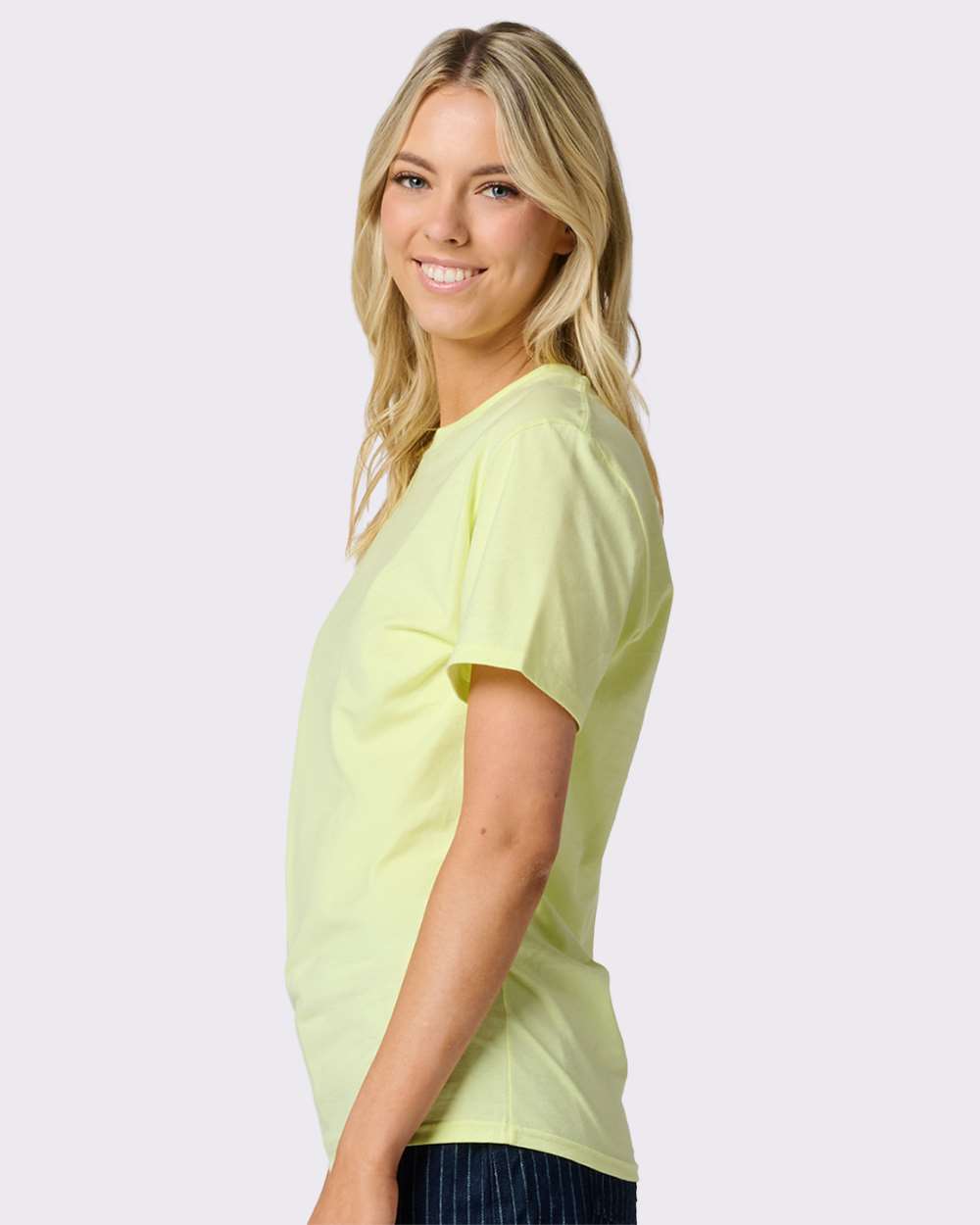 Premium Cotton T-Shirt - OnModelSide - B01335172 - Celery Juice