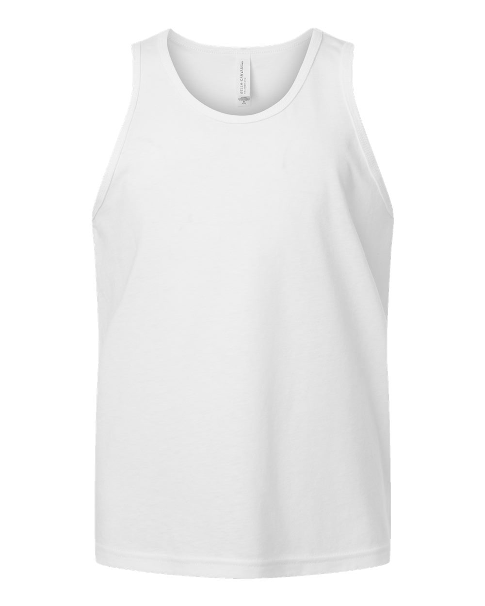 Youth Heather CVC Tank - Front - B04306013 - Solid White Blend