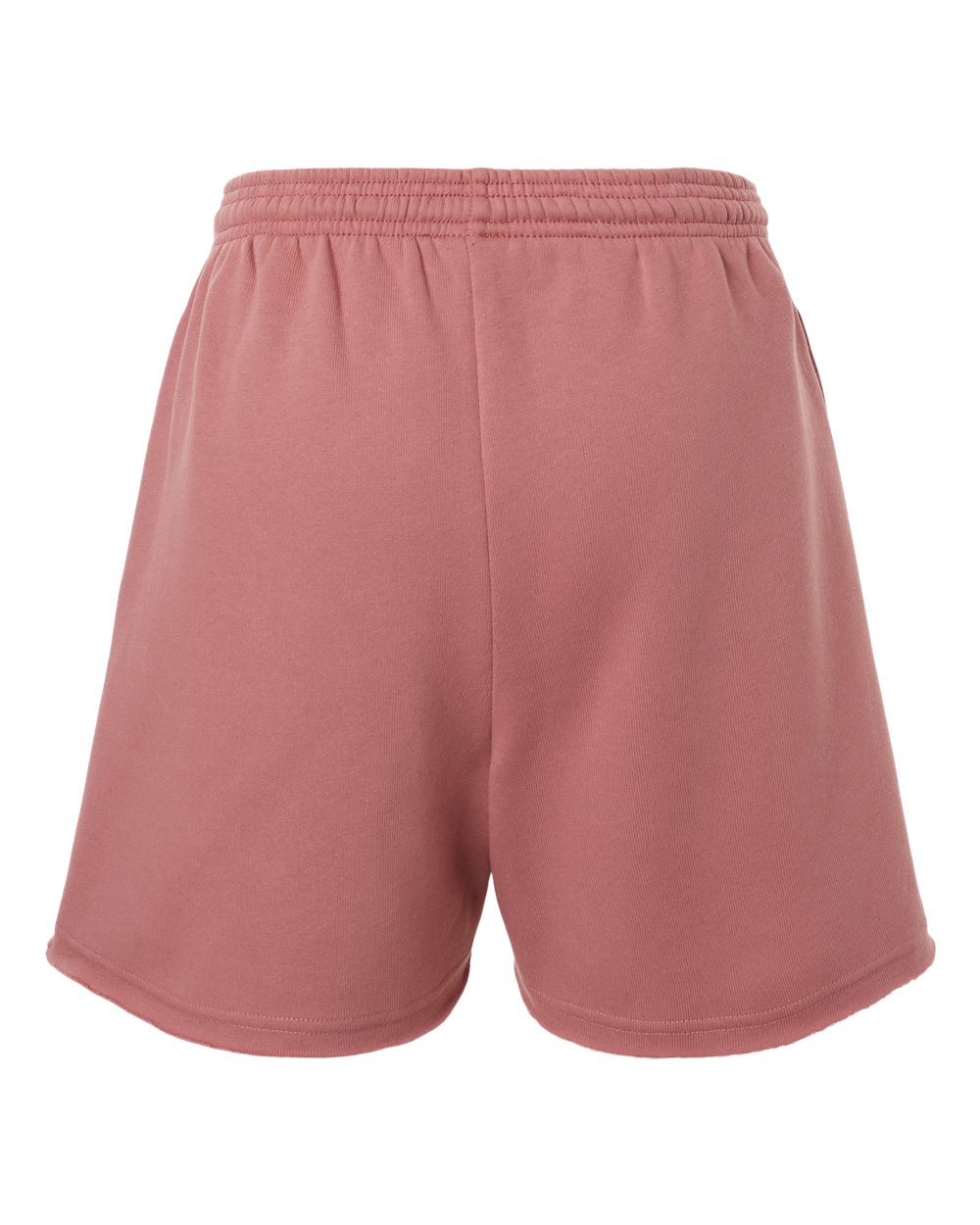 Women's Cutoff Fleece Shorts - Back - B04406273 - Mauve