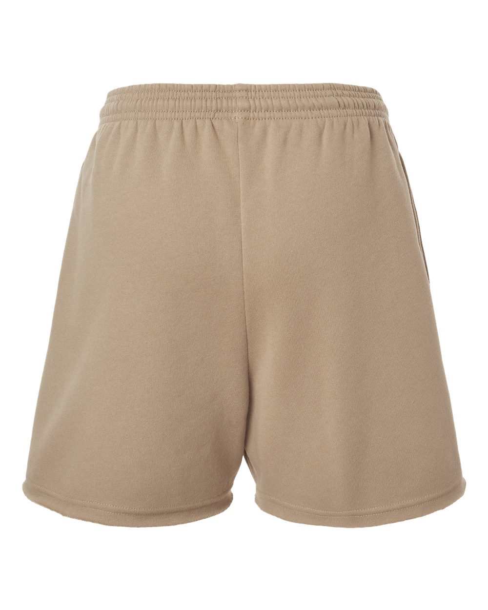 Women's Cutoff Fleece Shorts - Back - B04406363 - Tan