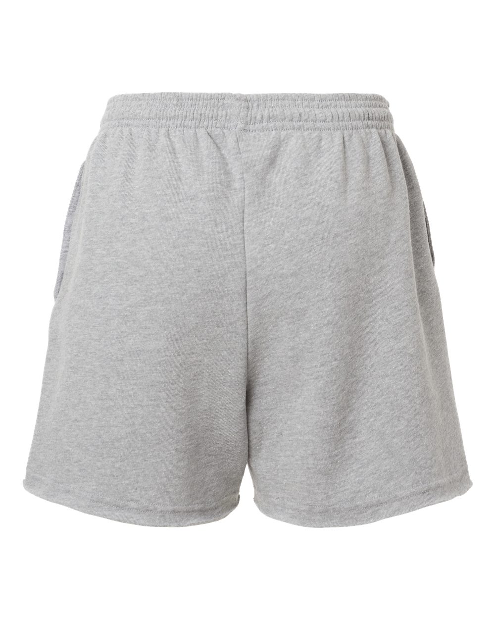 Women's Cutoff Fleece Shorts - Back - B04406583 - Athletic Heather