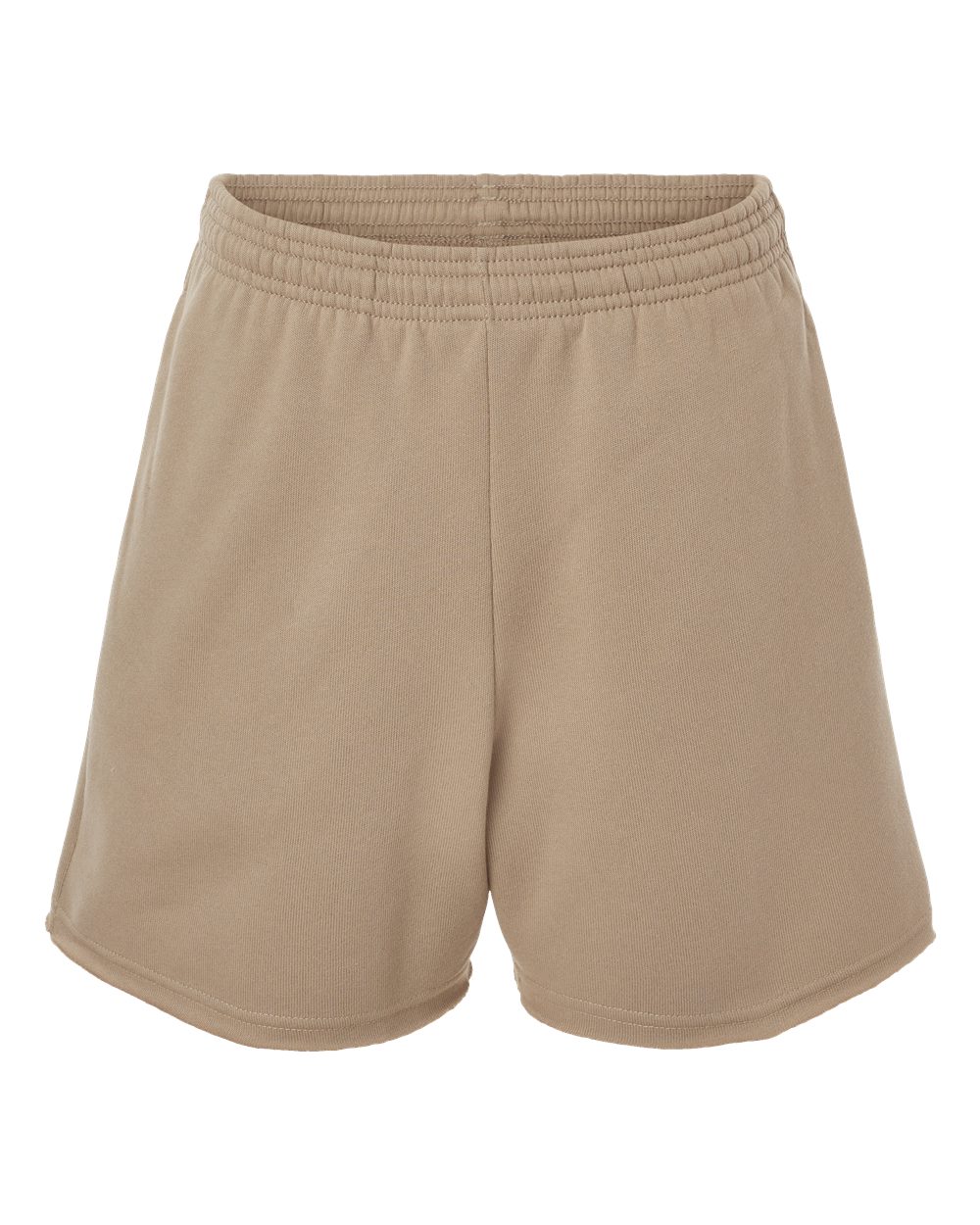 Women's Cutoff Fleece Shorts - Front - B04406363 - Tan