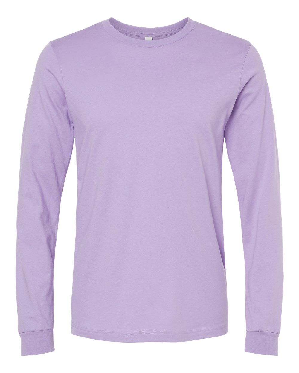 Unisex Jersey Long Sleeve Tee - Front - B05606172 - Dark Lavender