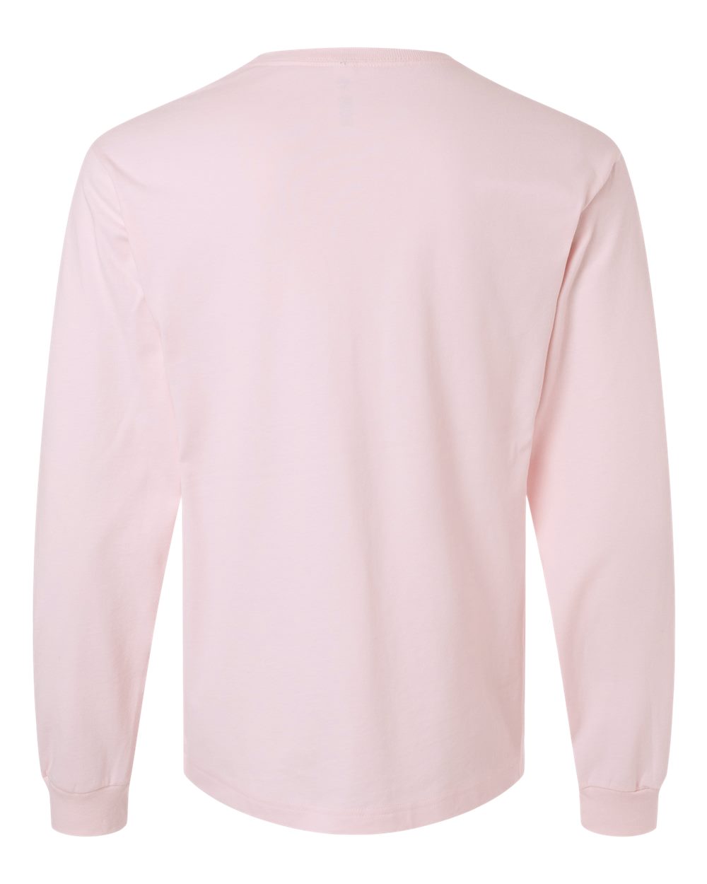 6 oz. Heavyweight Long Sleeve Tee - Back - B06206462 - Soft Pink