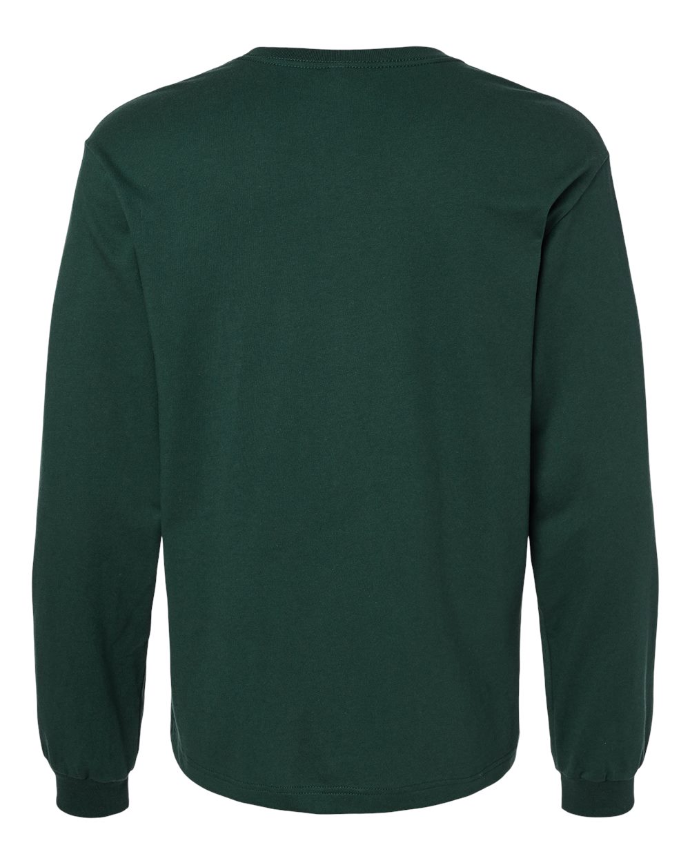 6 oz. Heavyweight Long Sleeve Tee - Back - B06206542 - Forest