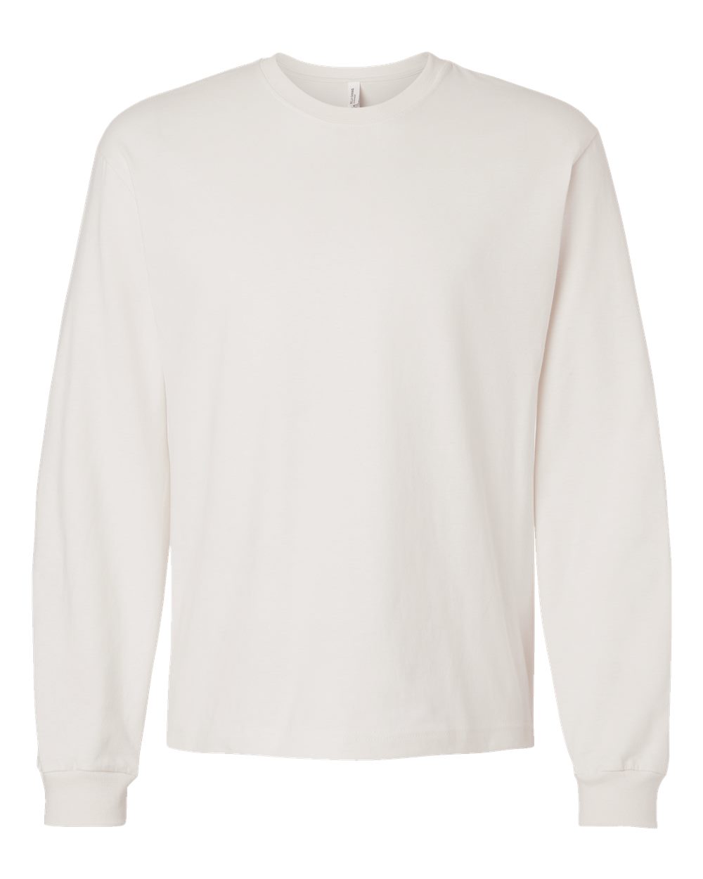 6 oz. Heavyweight Long Sleeve Tee - Front - B06206012 - Vintage White