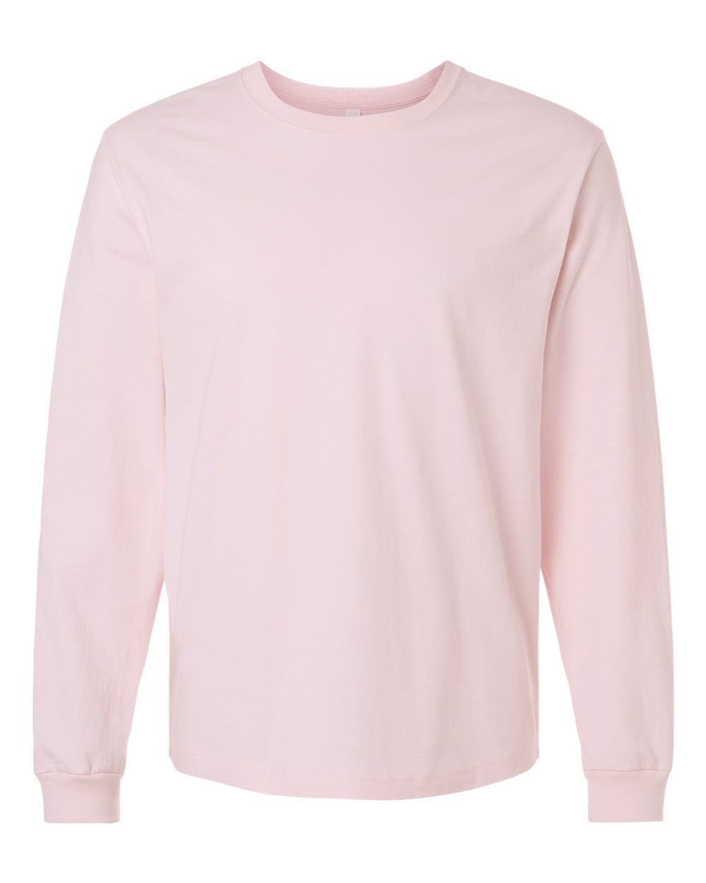 6 oz. Heavyweight Long Sleeve Tee - Front - B06206462 - Soft Pink