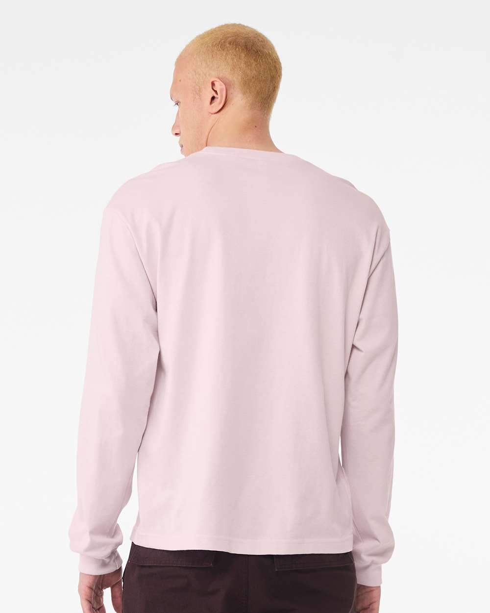 6 oz. Heavyweight Long Sleeve Tee - OnModelBack - B06206462 - Soft Pink