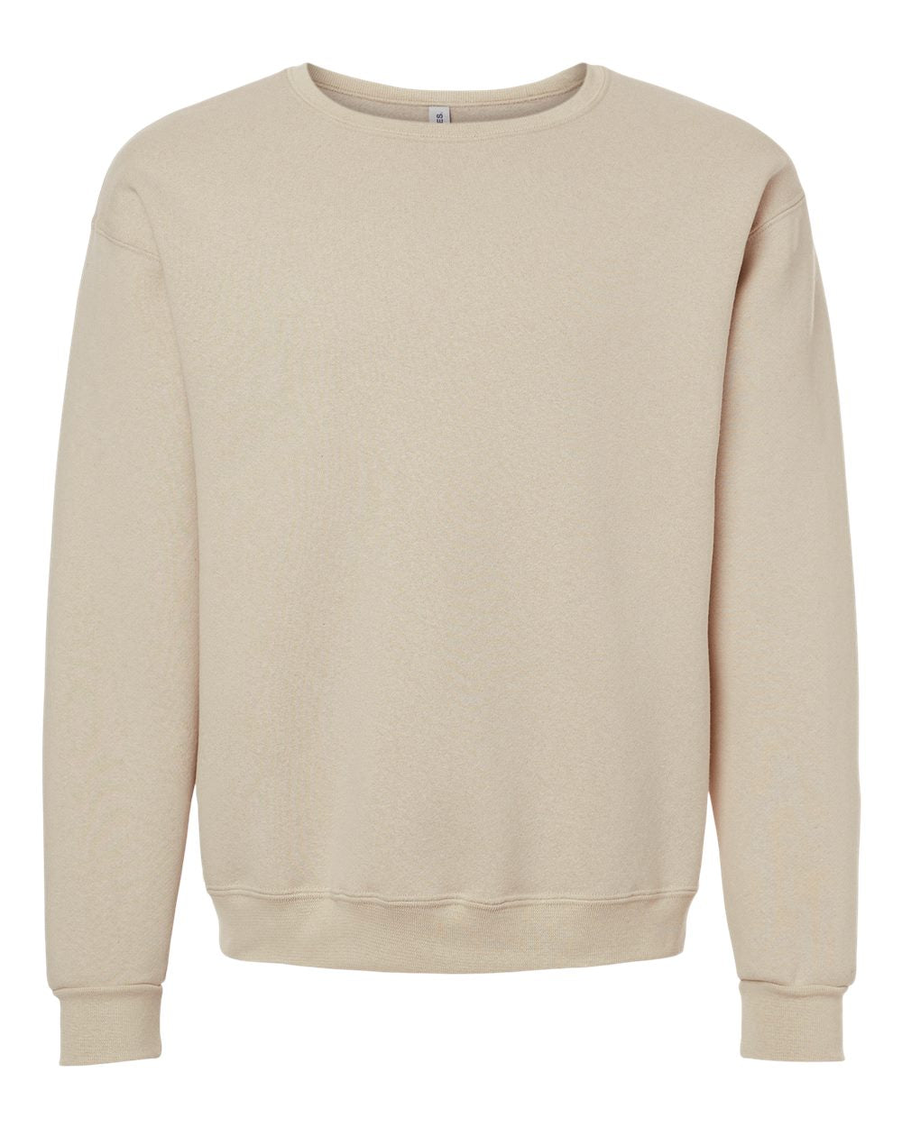 Unisex Rugged Crewneck Sweatshirt - Front - B01435733 - Putty