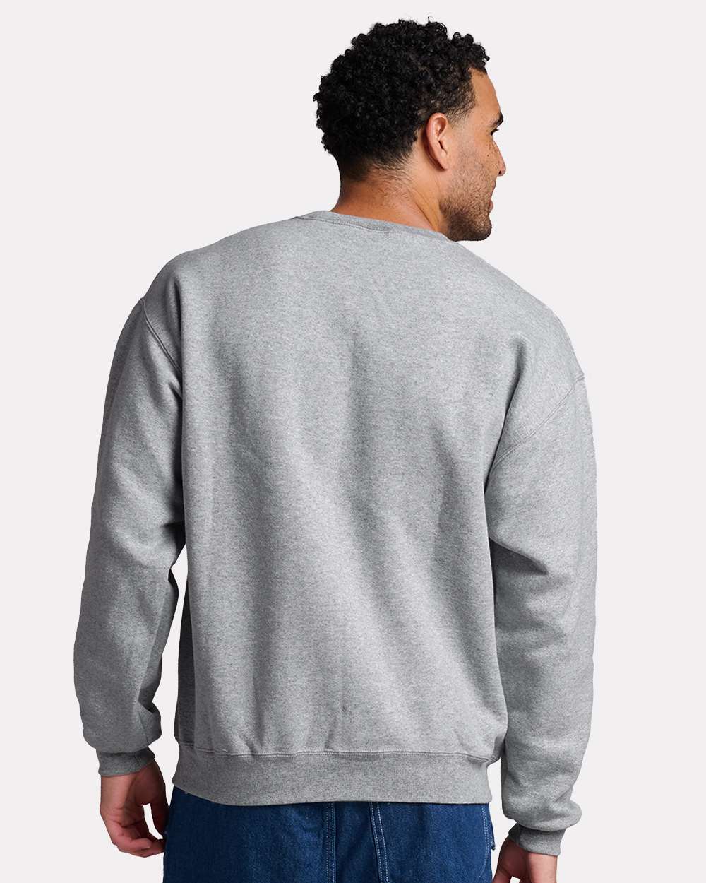 Unisex Rugged Crewneck Sweatshirt - OnModelBack - B01435583 - Athletic Heather