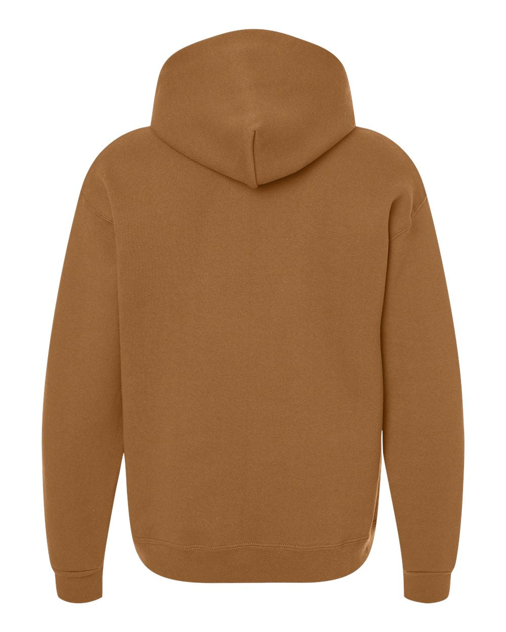 Unisex Rugged Hooded Sweatshirt - Back - B01535553 - Golden Pecan
