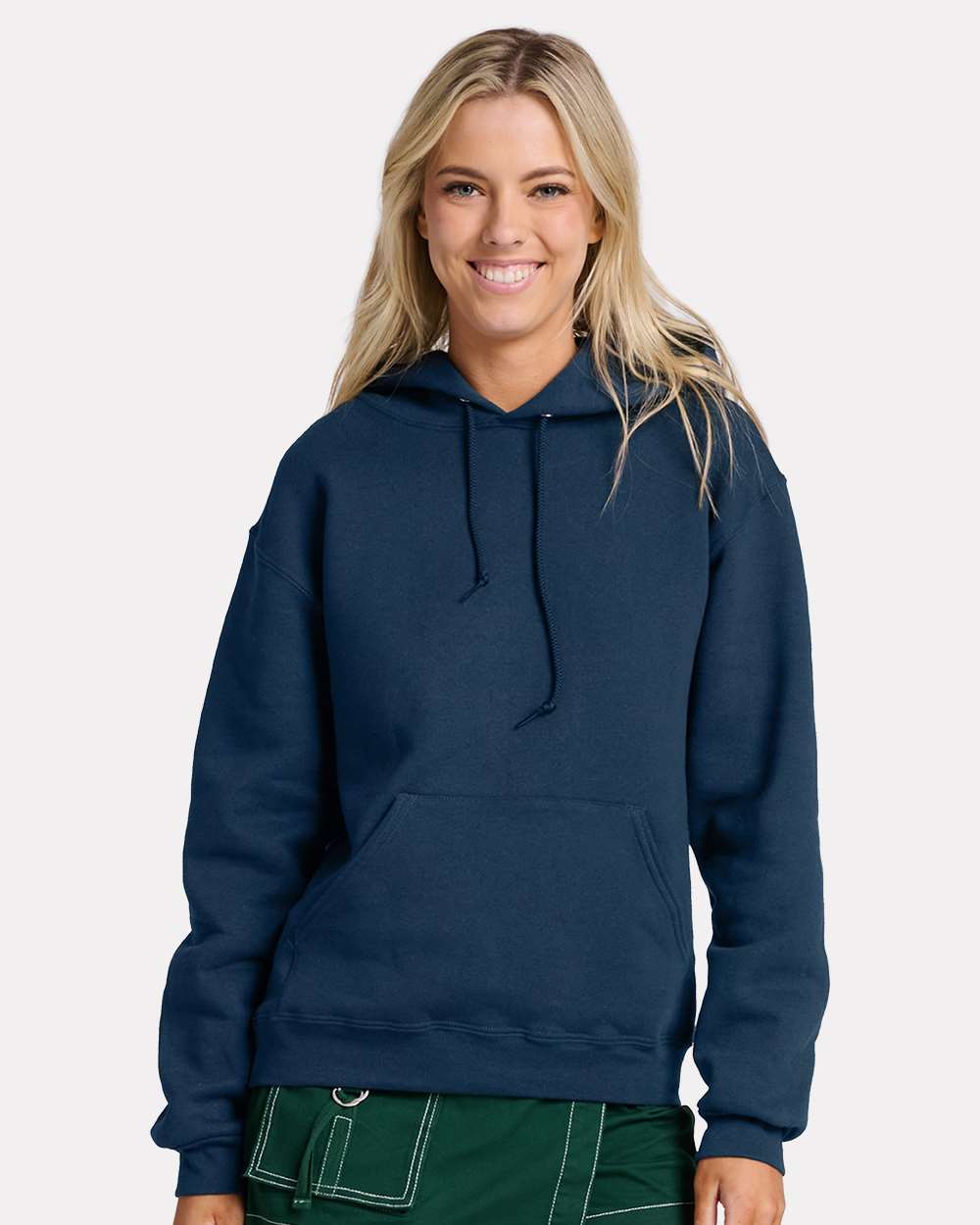 Unisex Rugged Hooded Sweatshirt - OnModelFront - B01535653 - Washed Navy