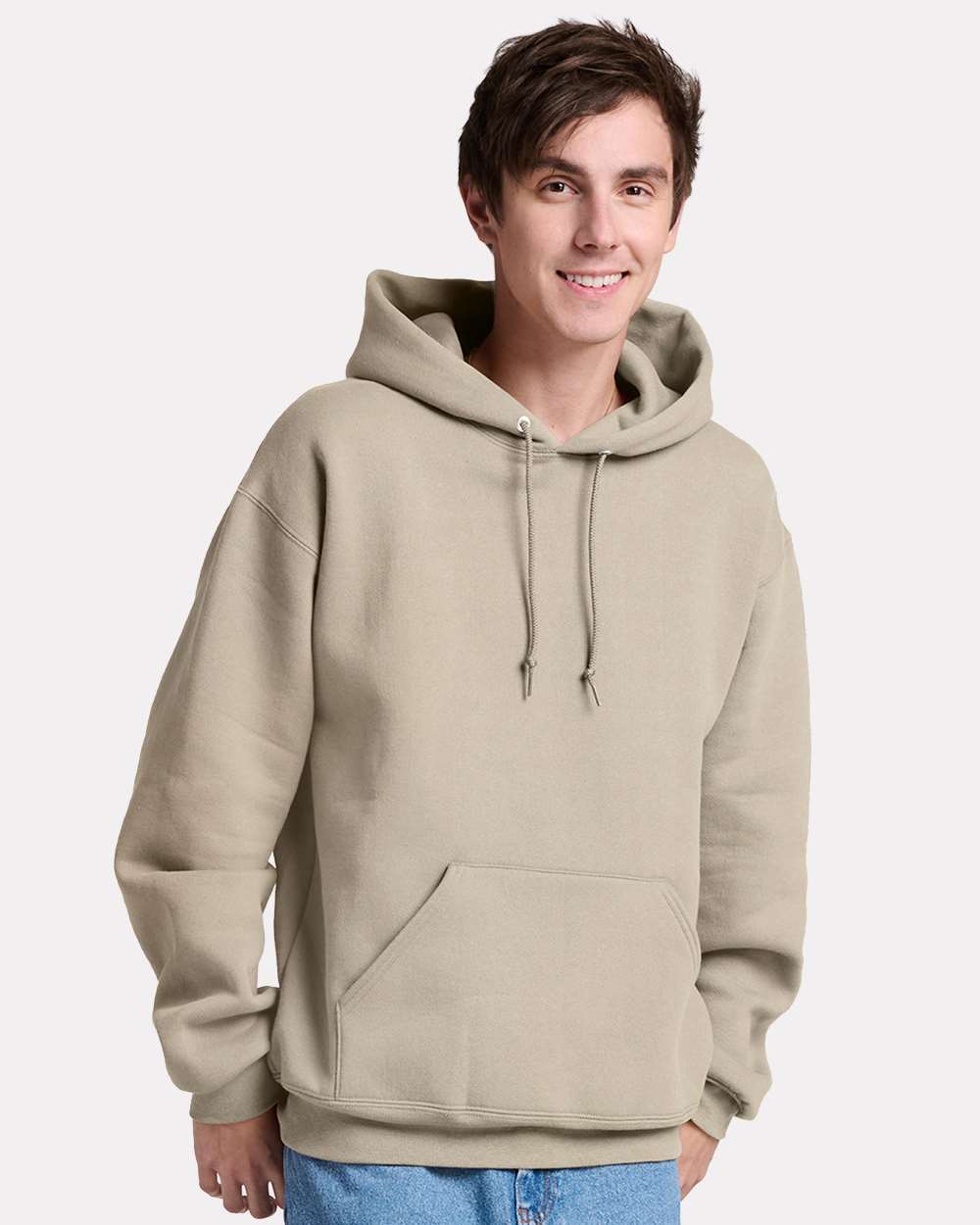 Unisex Rugged Hooded Sweatshirt - OnModelFront - B01535733 - Putty