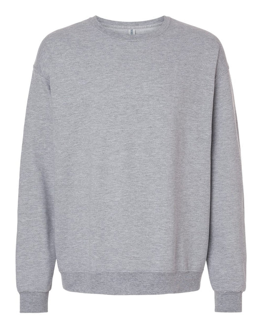 Unisex Ultimate CVC Crewneck Sweatshirt - Front - B01735583 - Athletic Heather