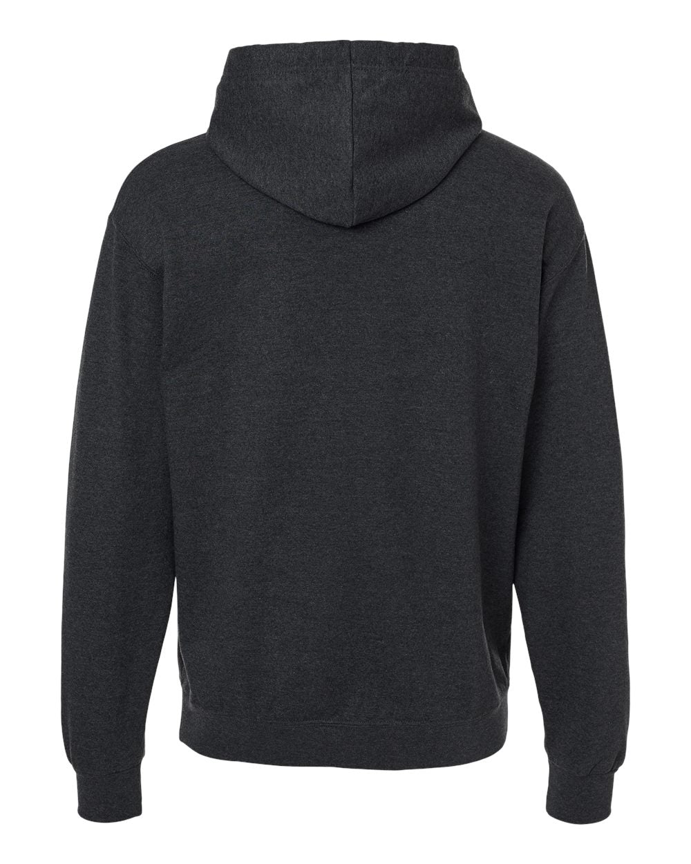 Unisex Ultimate CVC Hooded Sweatshirt - Back - B01835103 - Black Ink Heather