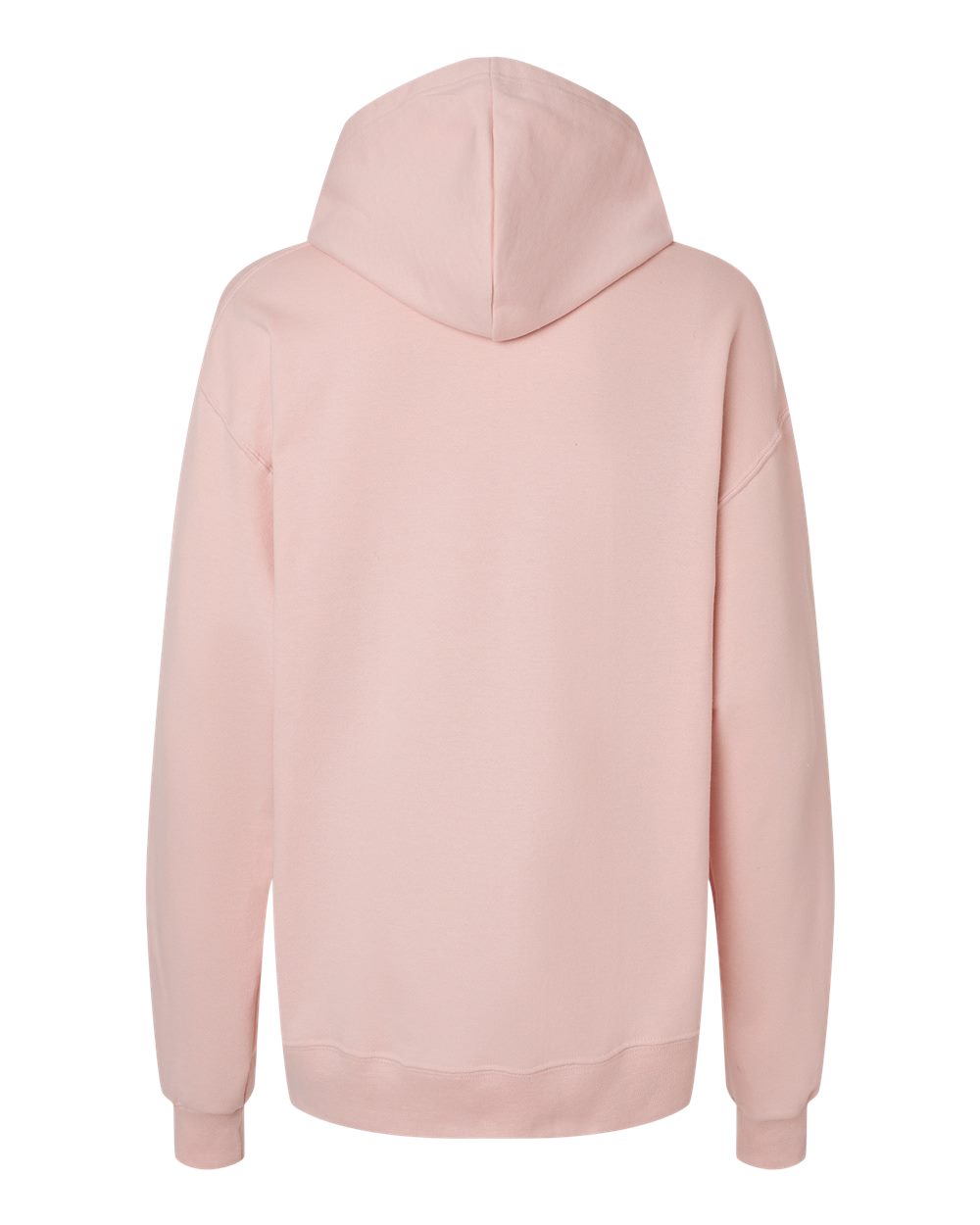 Unisex Ultimate CVC Hooded Sweatshirt - Back - B01835303 - Blush Pink