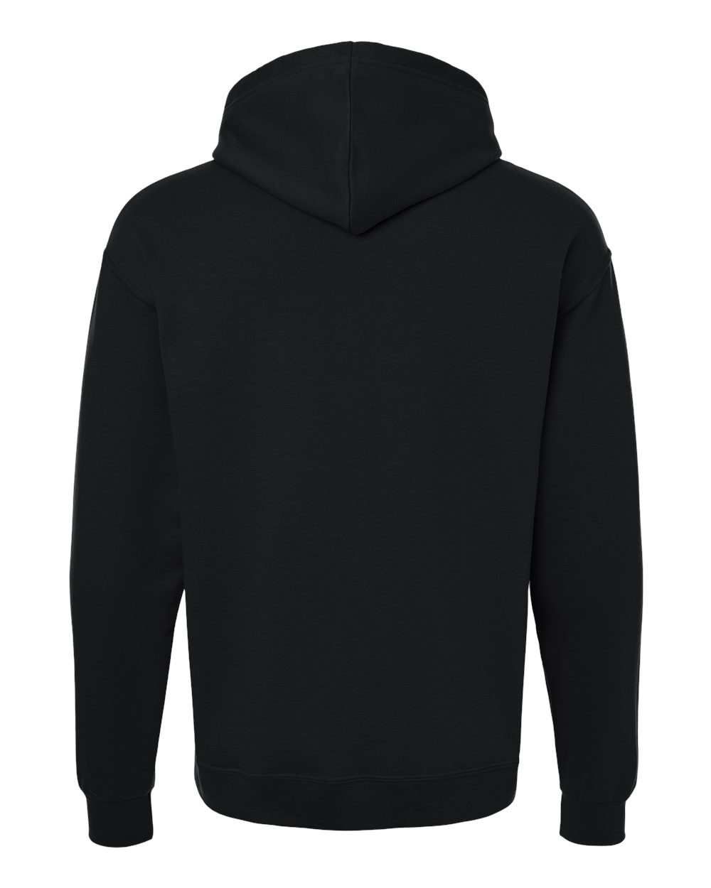 Unisex Ultimate CVC Hooded Sweatshirt - Back - B01835503 - Black Ink