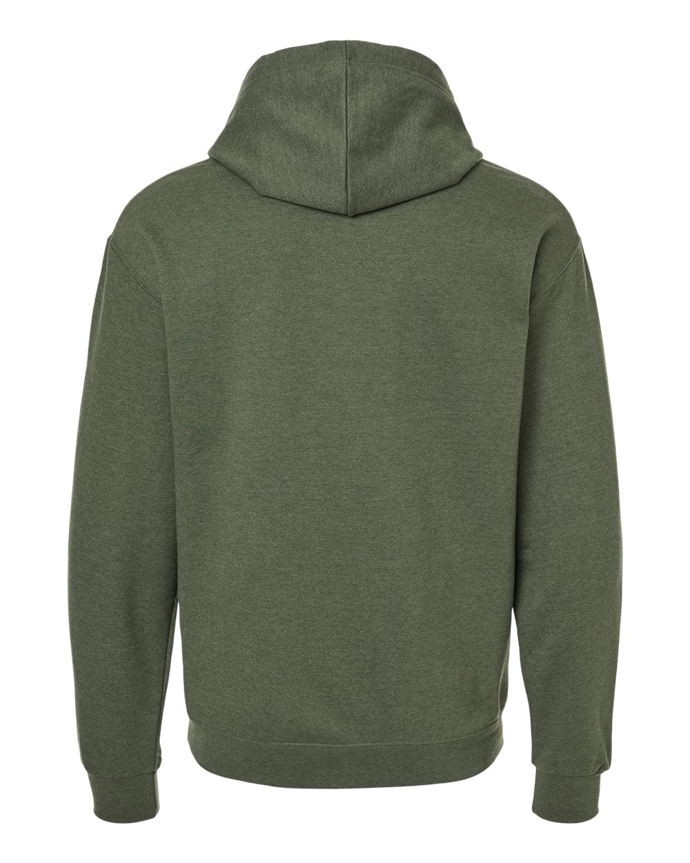 Unisex Ultimate CVC Hooded Sweatshirt - Back - B01835543 - Military Green Heather