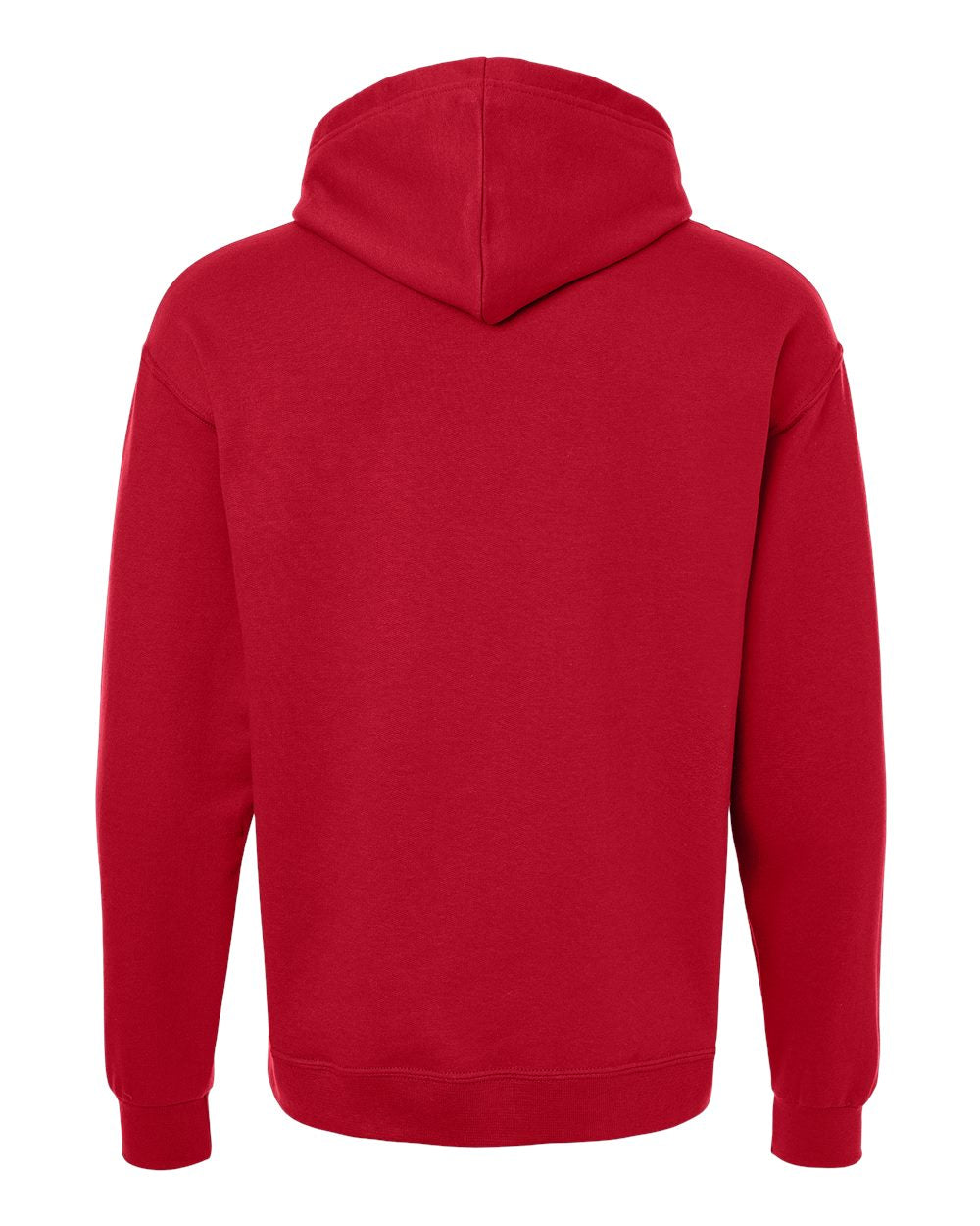 Unisex Ultimate CVC Hooded Sweatshirt - Back - B01835703 - True Red