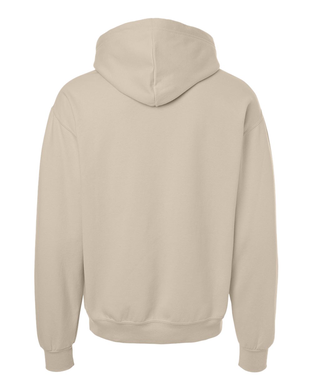 Unisex Ultimate CVC Hooded Sweatshirt - Back - B01835733 - Putty