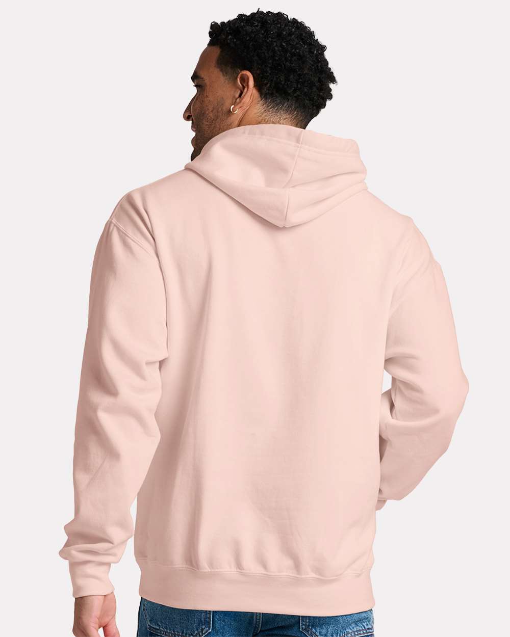 Unisex Ultimate CVC Hooded Sweatshirt - OnModelBack - B01835303 - Blush Pink