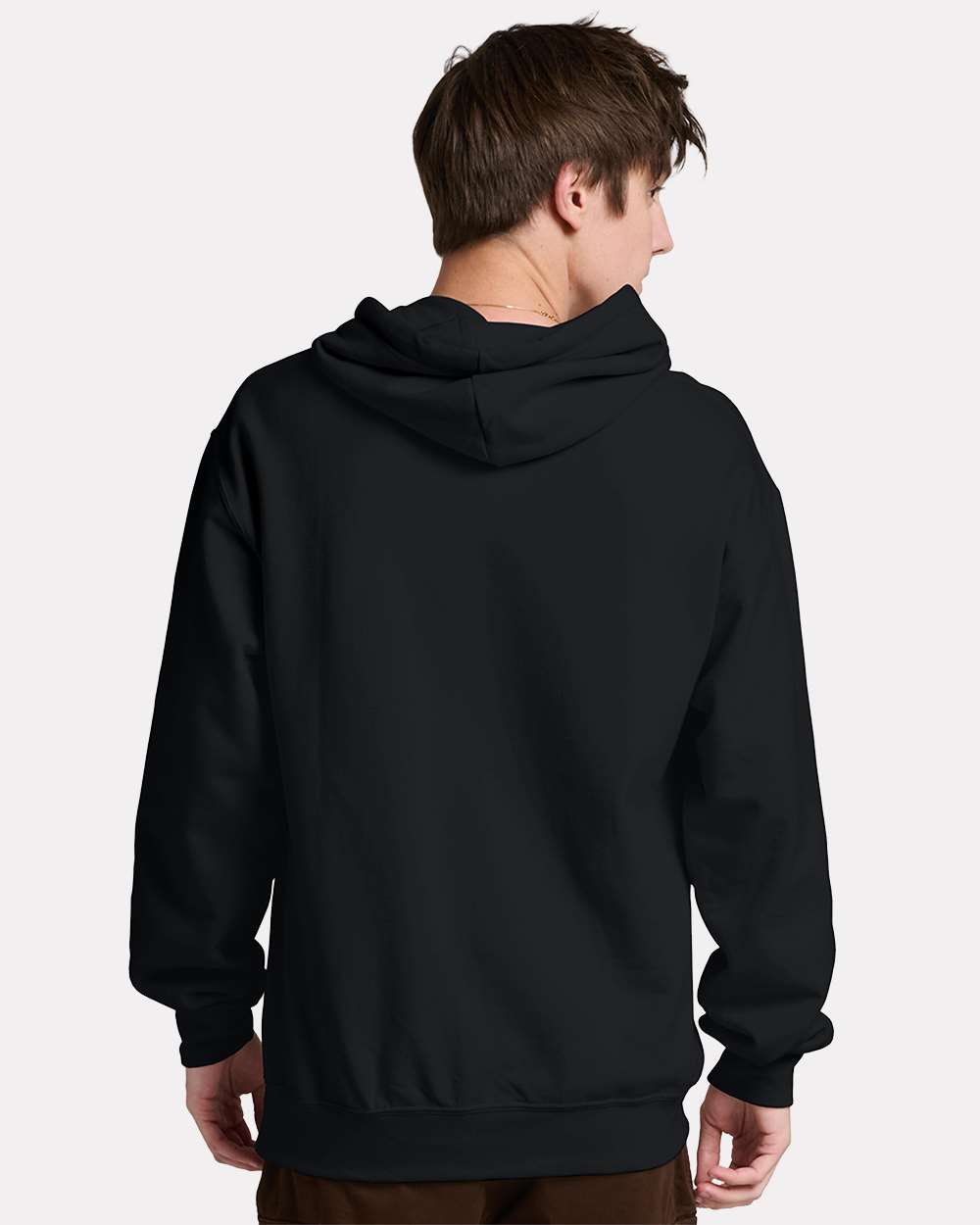 Unisex Ultimate CVC Hooded Sweatshirt - OnModelBack - B01835503 - Black Ink
