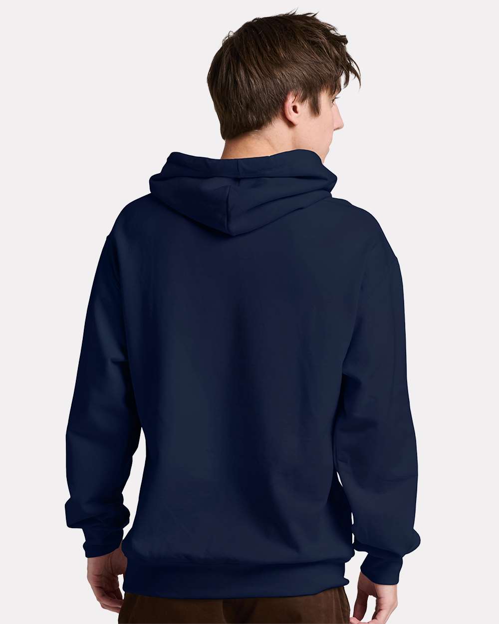 Unisex Ultimate CVC Hooded Sweatshirt - OnModelBack - B01835653 - J. Navy