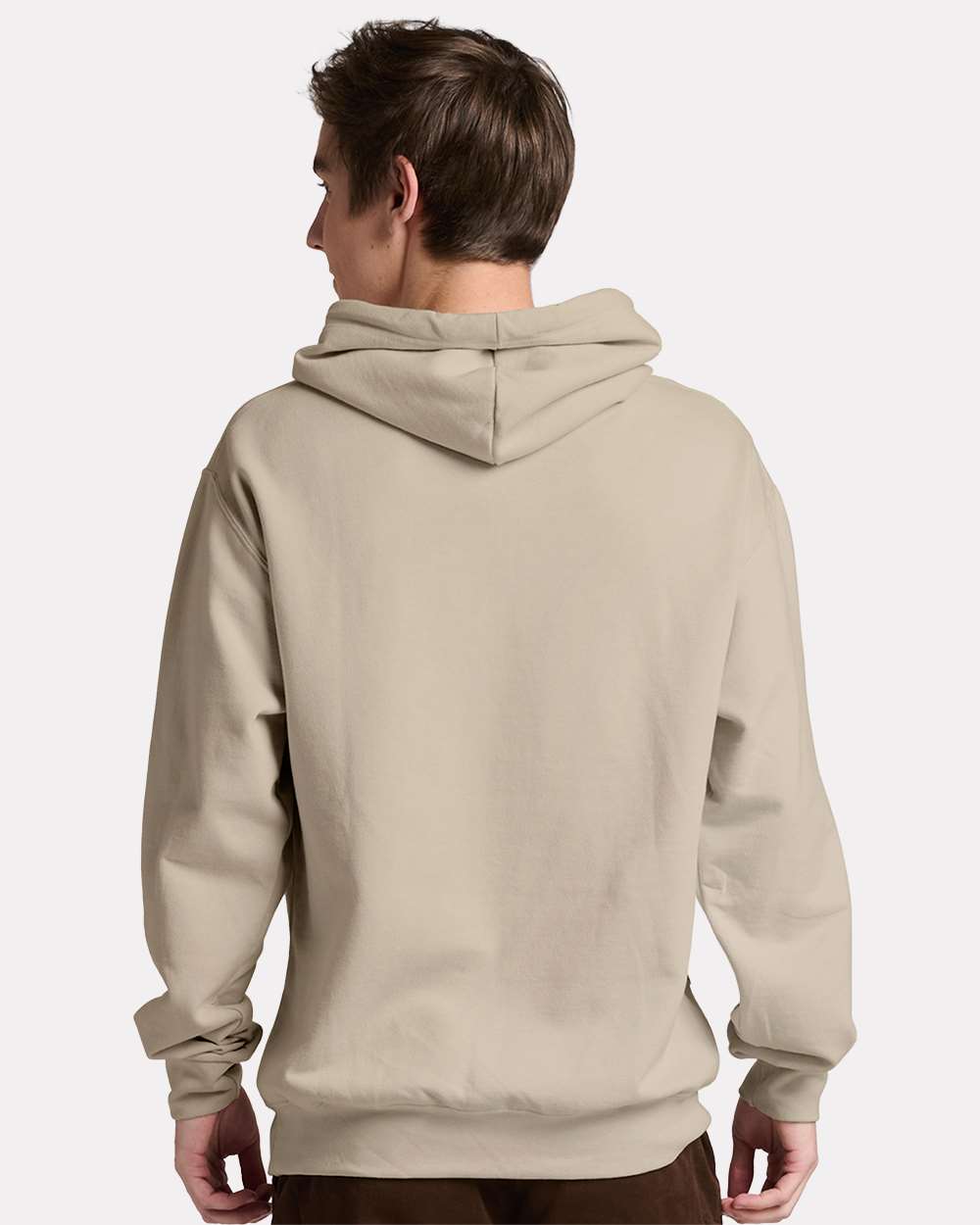Unisex Ultimate CVC Hooded Sweatshirt - OnModelBack - B01835733 - Putty
