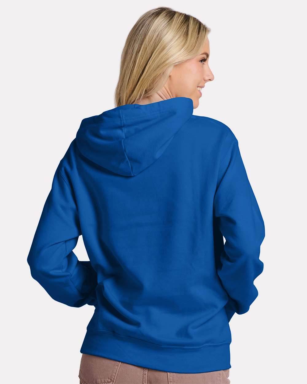 Unisex Ultimate CVC Hooded Sweatshirt - OnModelBack - B01835753 - Royal