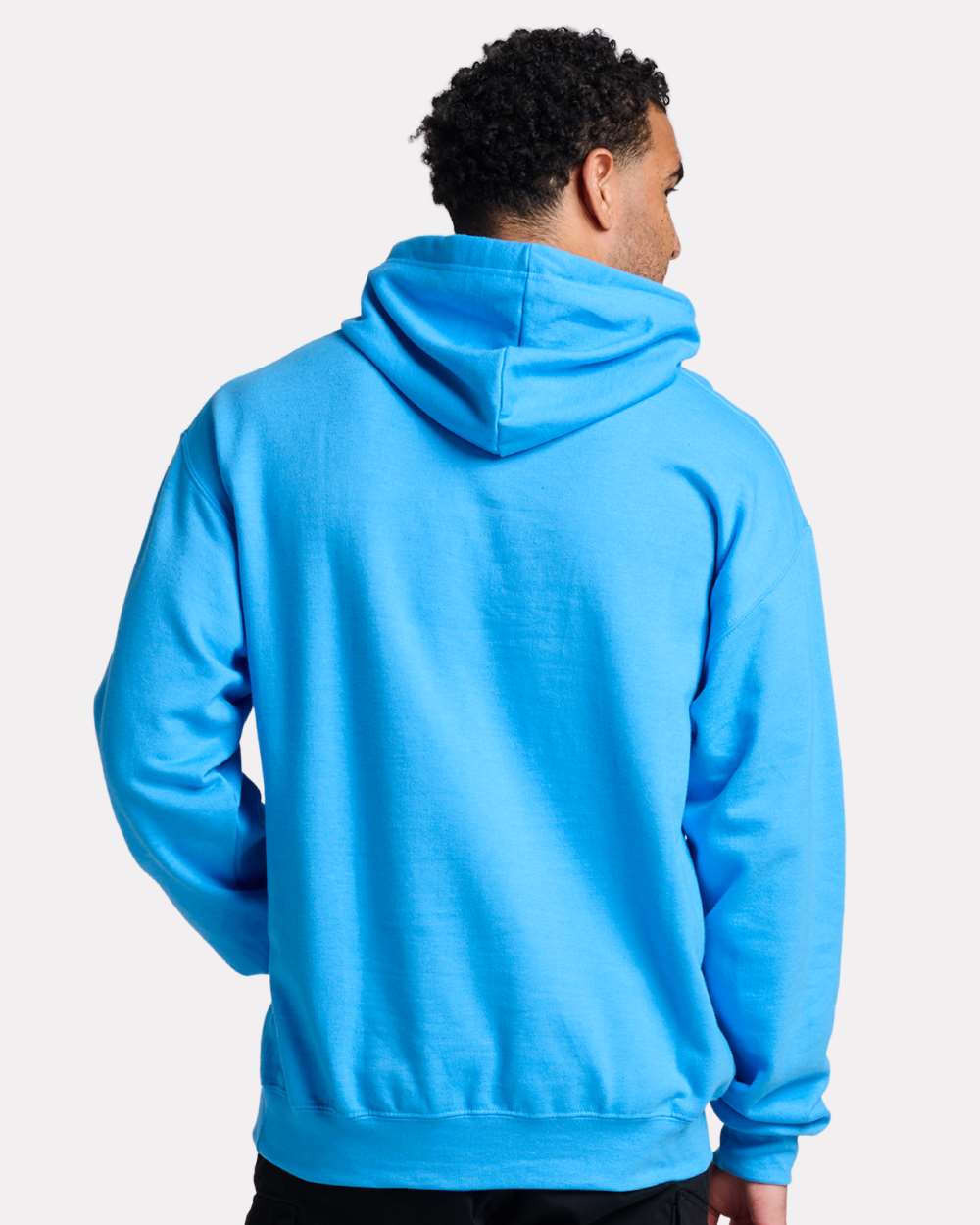 Unisex Ultimate CVC Hooded Sweatshirt - OnModelBack - B01835813 - Soul Blue Heather