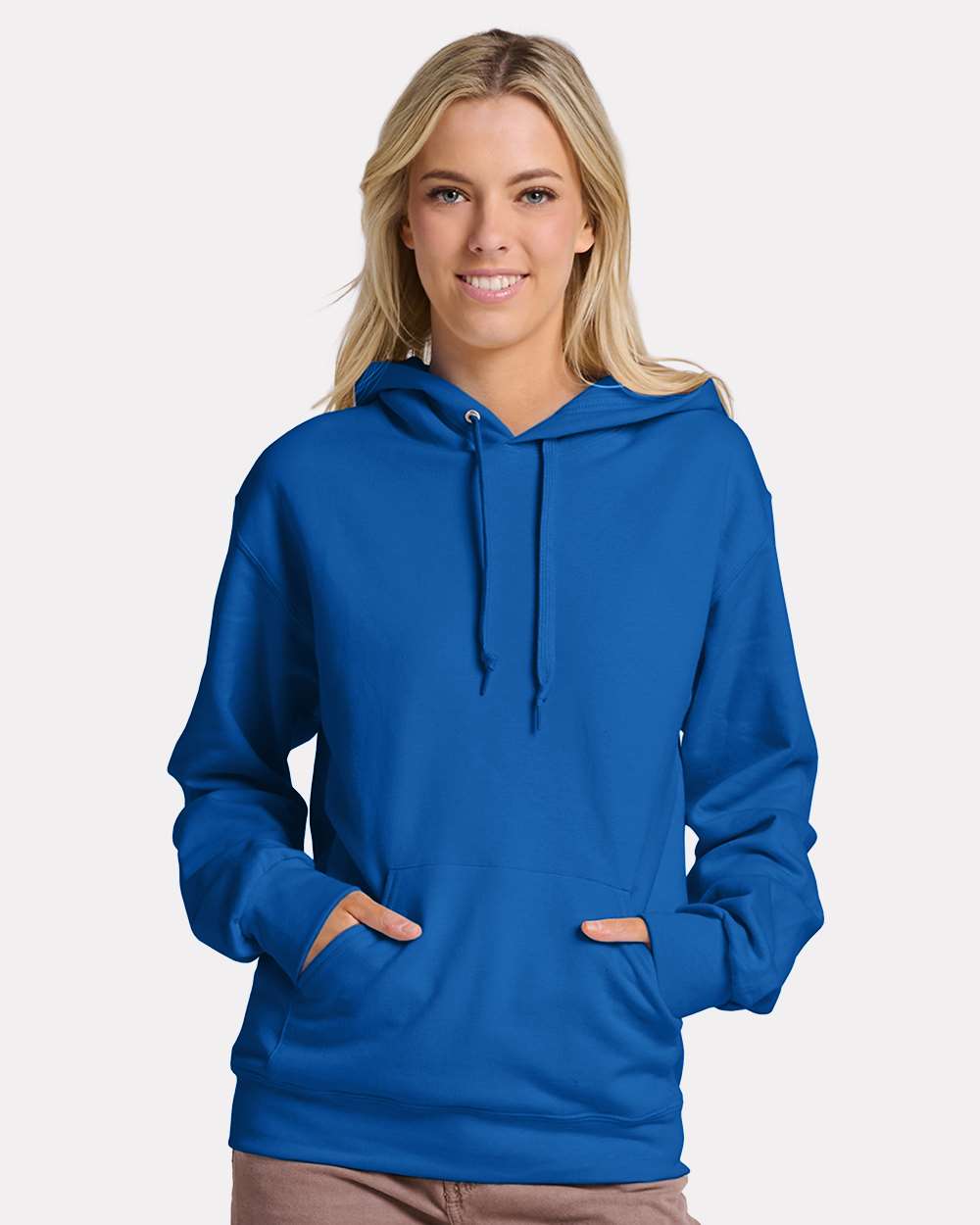 Unisex Ultimate CVC Hooded Sweatshirt - OnModelFront - B01835753 - Royal