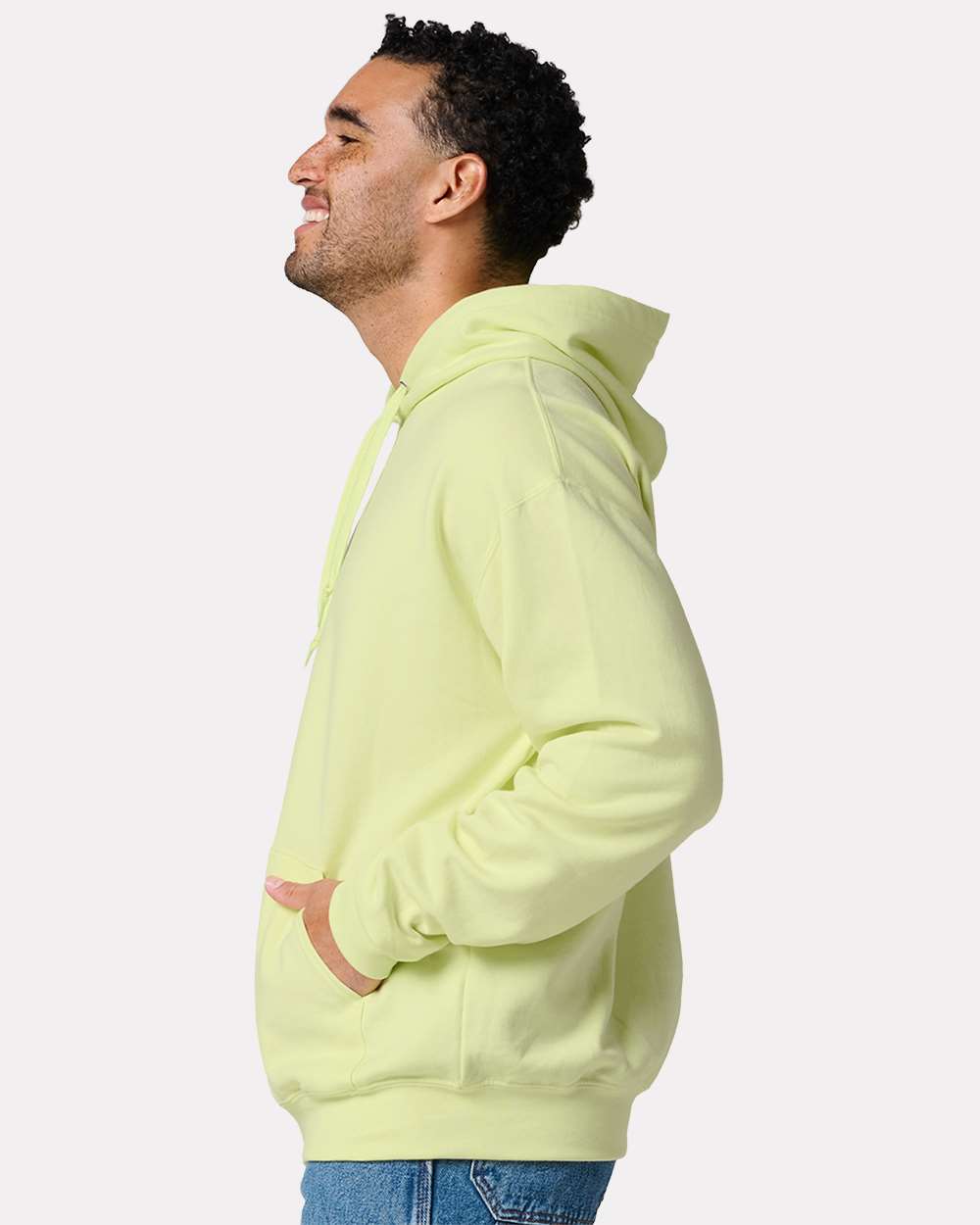 Unisex Ultimate CVC Hooded Sweatshirt - OnModelSide - B01835173 - Celery Juice