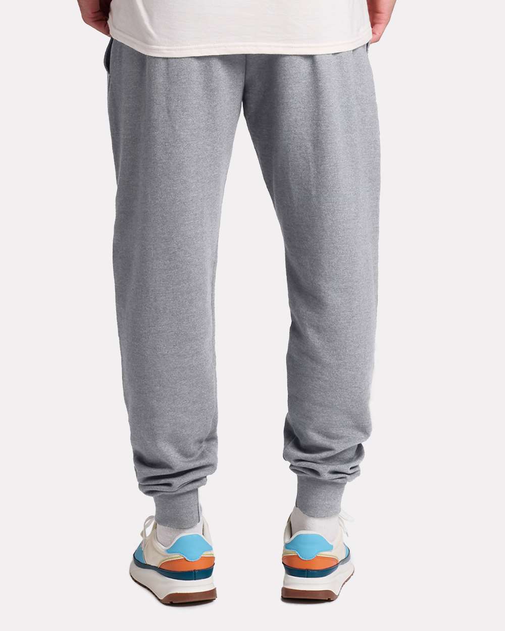 Unisex Ultimate CVC Jogger - OnModelBack - B01935583 - Athletic Heather