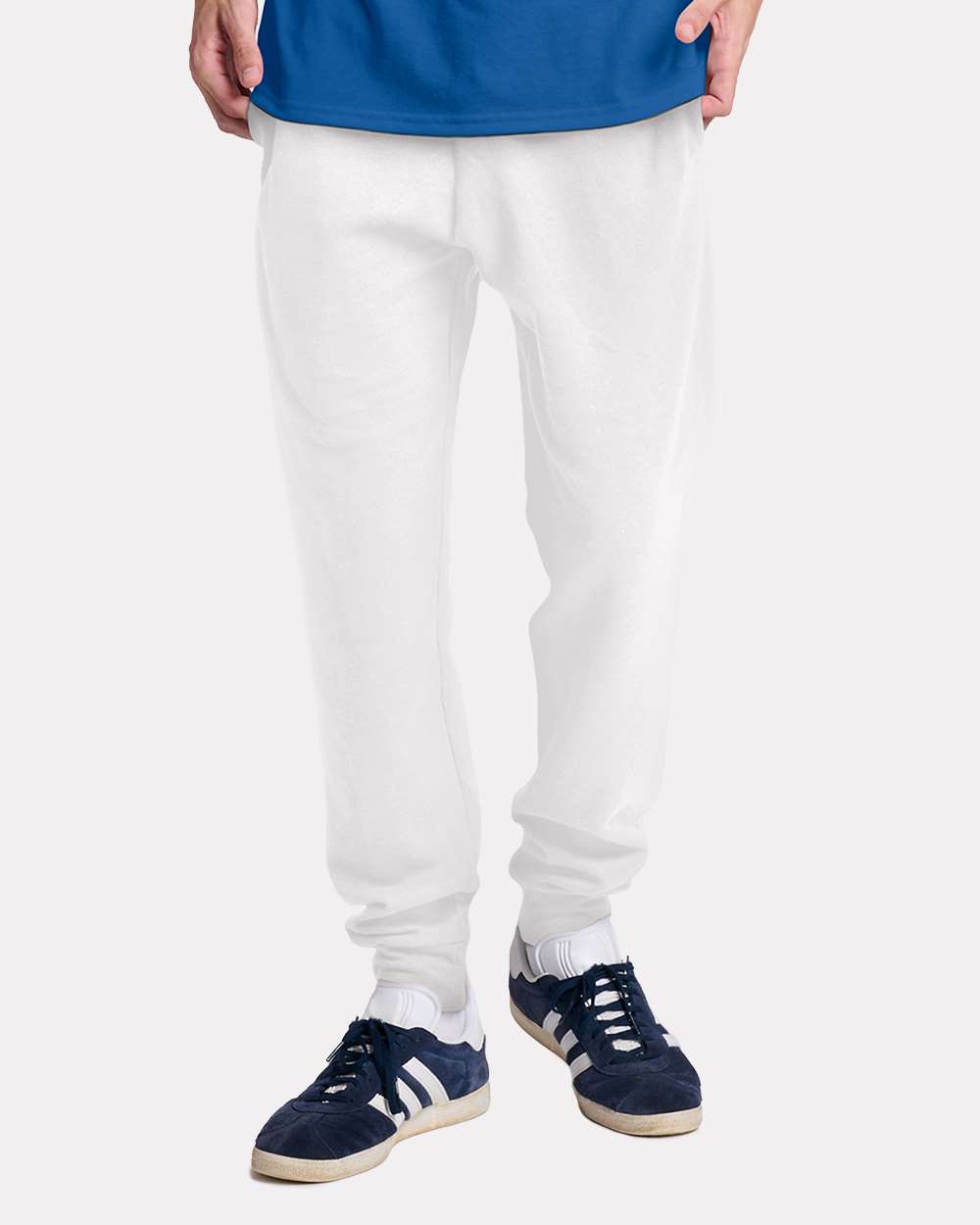 Unisex Ultimate CVC Jogger - OnModelFront - B01935003 - White