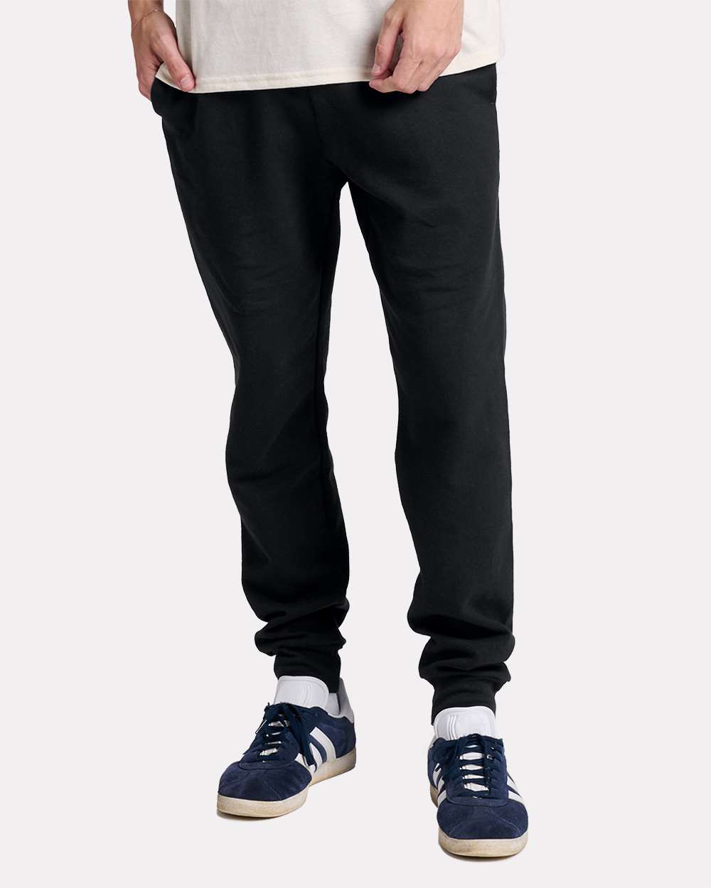 Unisex Ultimate CVC Jogger - OnModelFront - B01935503 - Black Ink