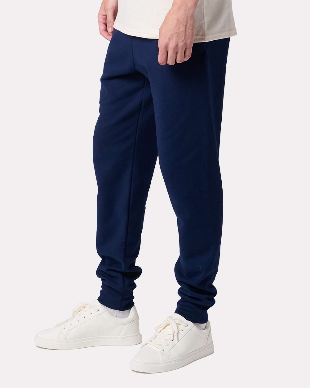 Unisex Ultimate CVC Jogger - OnModelSide - B01935653 - J. Navy