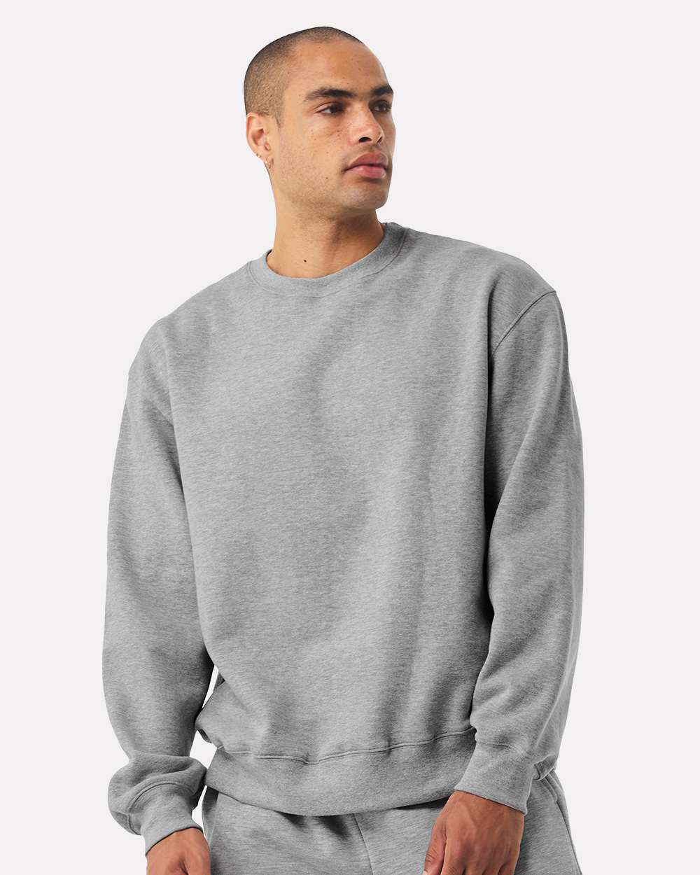 Unisex 10 oz. Heavyweight Sweatshirt - OnModelFront - B06806022 - Athletic Heather
