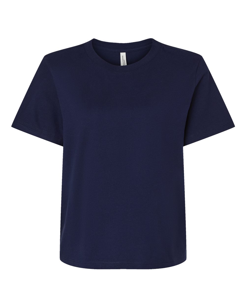 Women's 6 oz Heavyweight Tee - Front - B06606652 - Navy