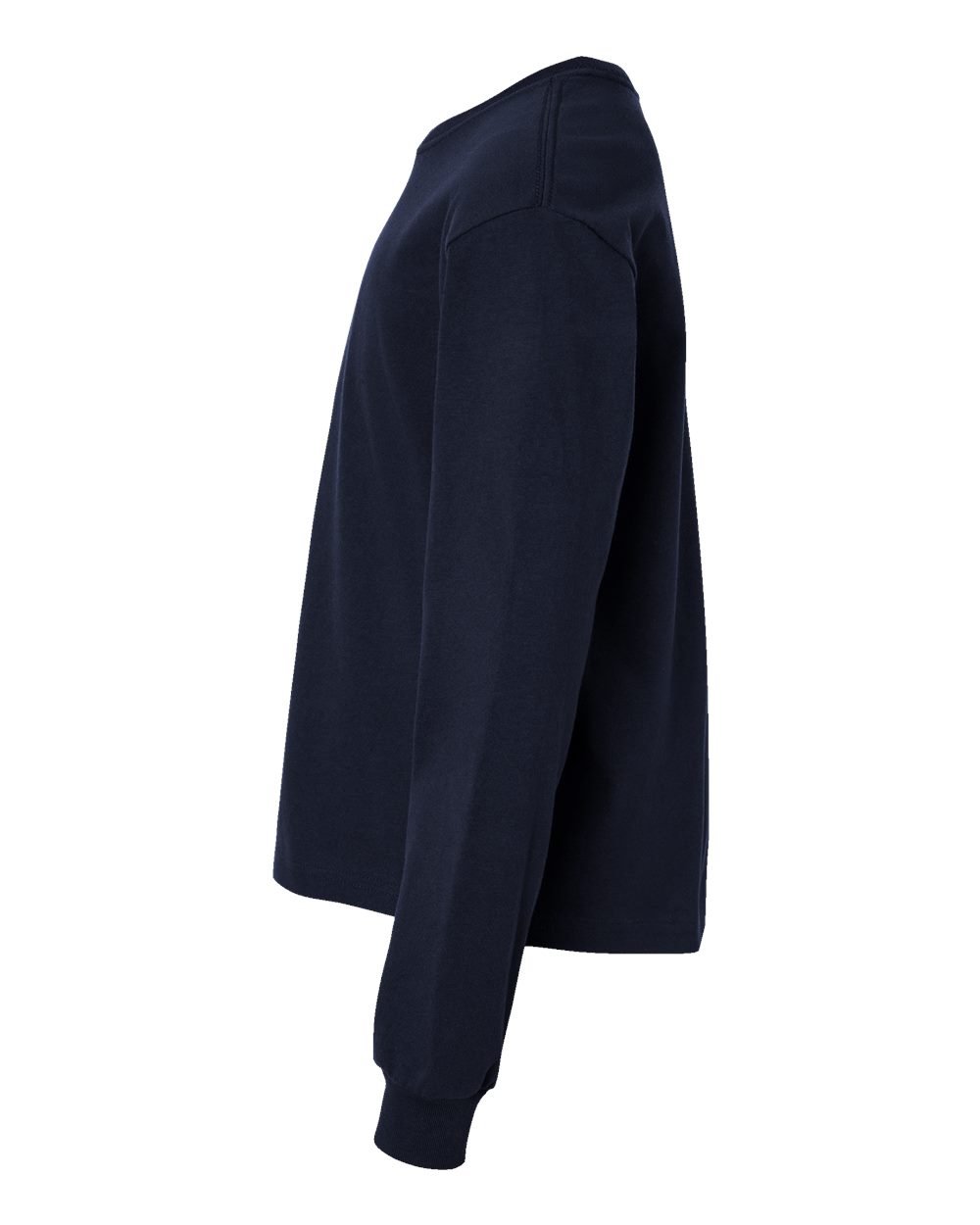 Youth 6oz. Heavyweight Long Sleeve Tee - DirectSide - B08106653 - Navy