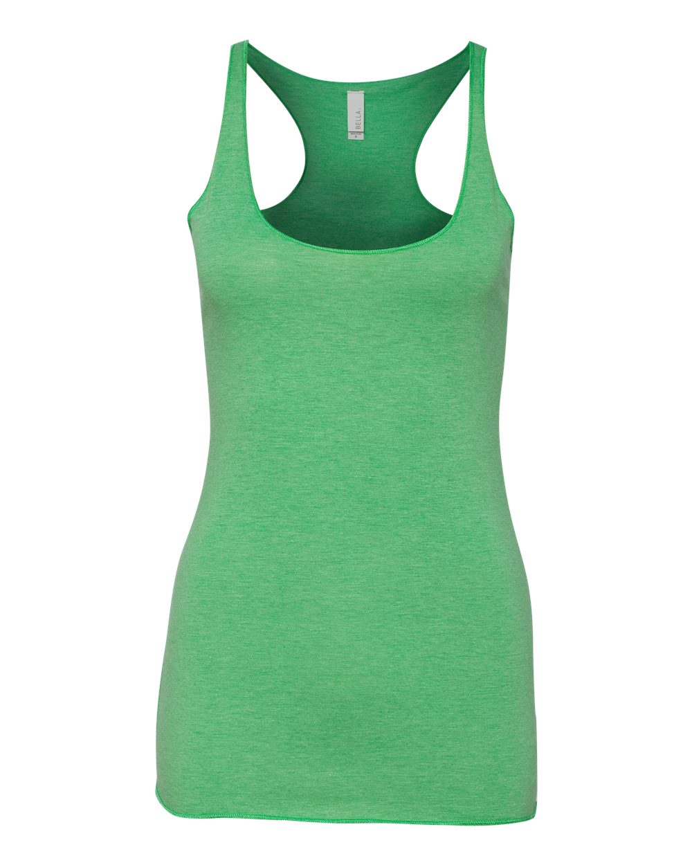 Women's Triblend Racerback Tank - Front - B13106192 - Green Triblend