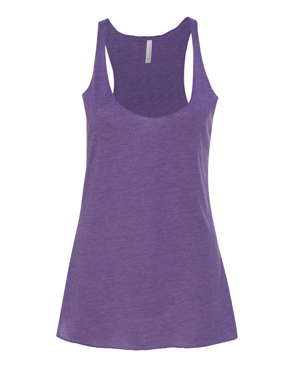 Women's Triblend Racerback Tank - Front - B13106677 - Purple Triblend