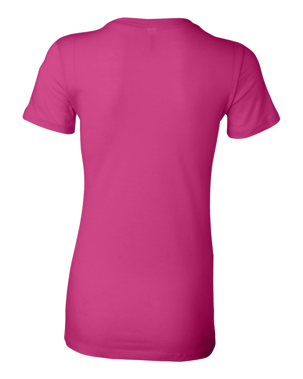 Women's Slim Fit Tee - Back - B50306033 - Berry