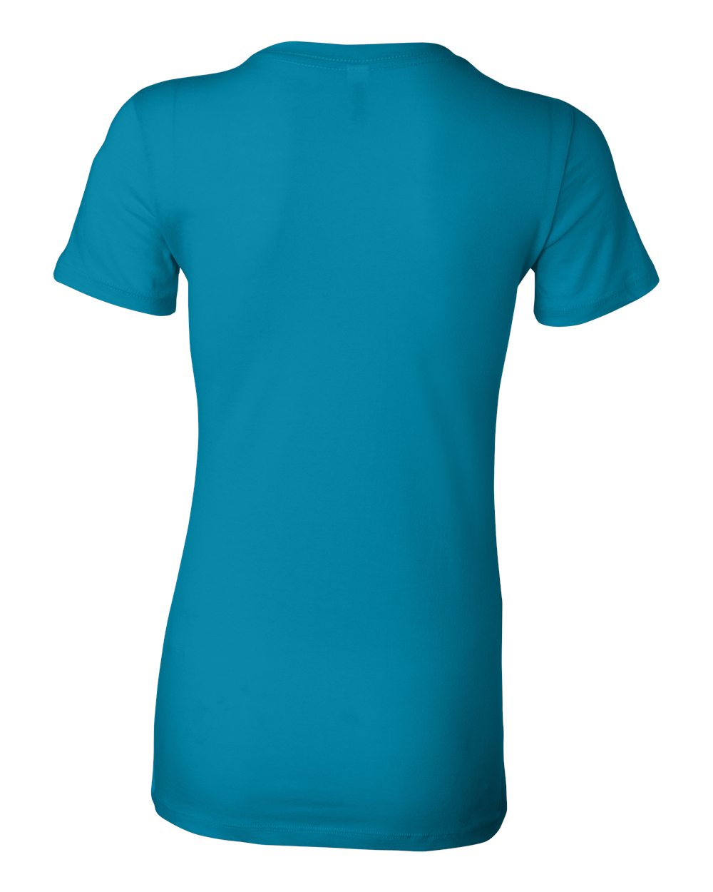 Women's Slim Fit Tee - Back - B50306057 - Aqua