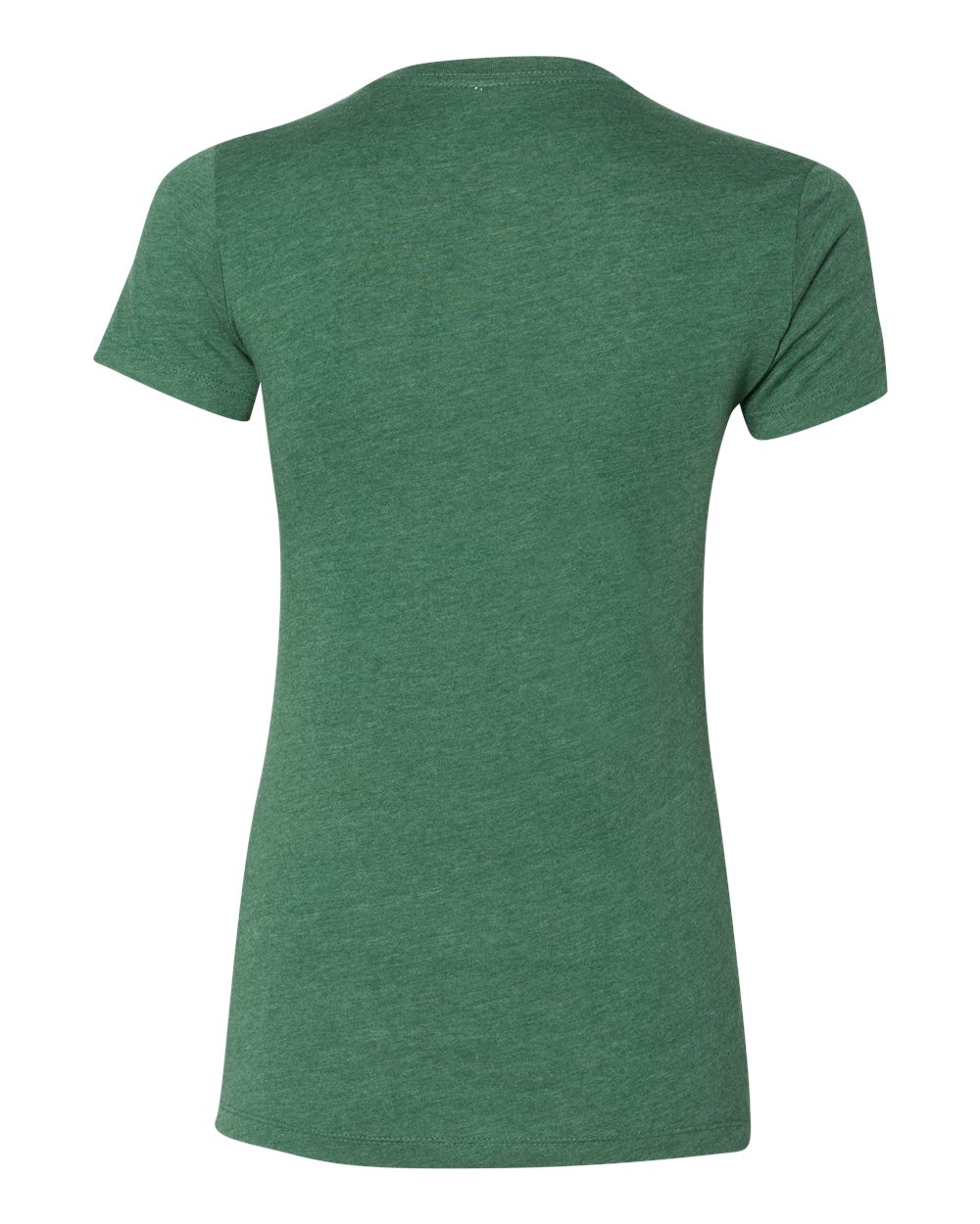 Women's Slim Fit Tee - Back - B50306113 - Heather Grass Green