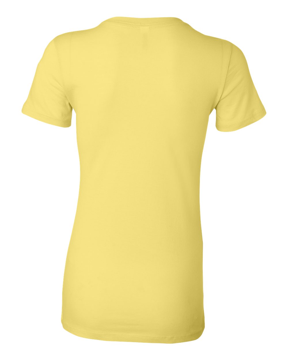 Women's Slim Fit Tee - Back - B50306413 - Yellow