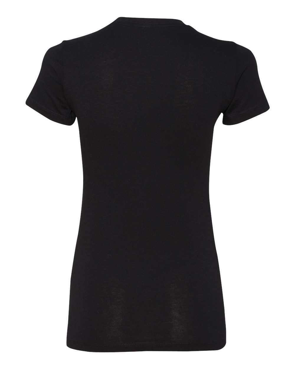Women's Slim Fit Tee - Back - B50306513 - Solid Black Blend