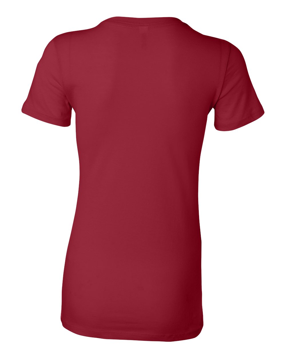 Women's Slim Fit Tee - Back - B50306523 - Cardinal